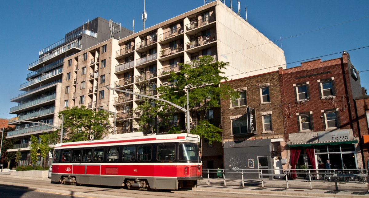 Midrise and lowrise on avenues.