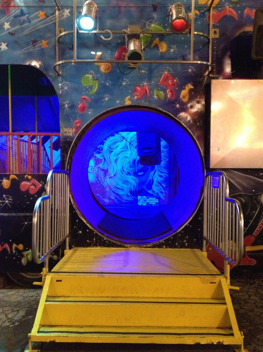 Blue circle of light feature at the CNE