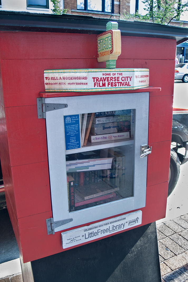 State St theatre little free library.
