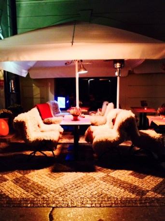 OUtdoor cafe in Prague.