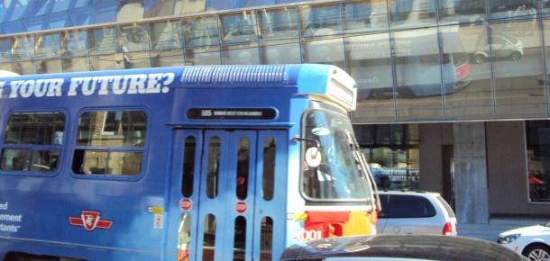 Your future sign on TTC streetcar.