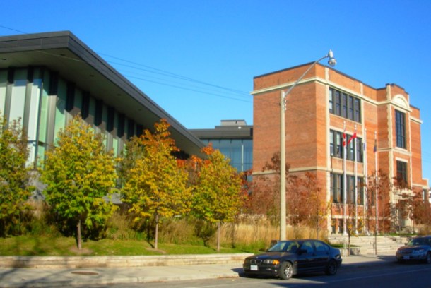 Renovated school as police staton.