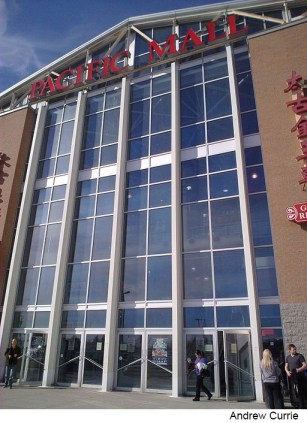 Front facade of Pacific Mall in Markham Ontario.