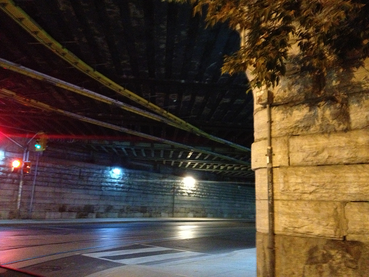 Underpass at Queen and Dufferin streets in Toronto.