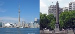 CN Tower and Cleopatra's needle.