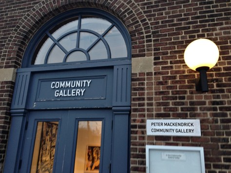 Gallery name sign at Wychwood Barns.