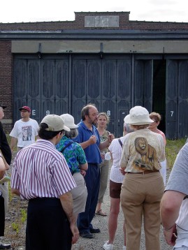 Joe Mihevc at Wychwood barns.