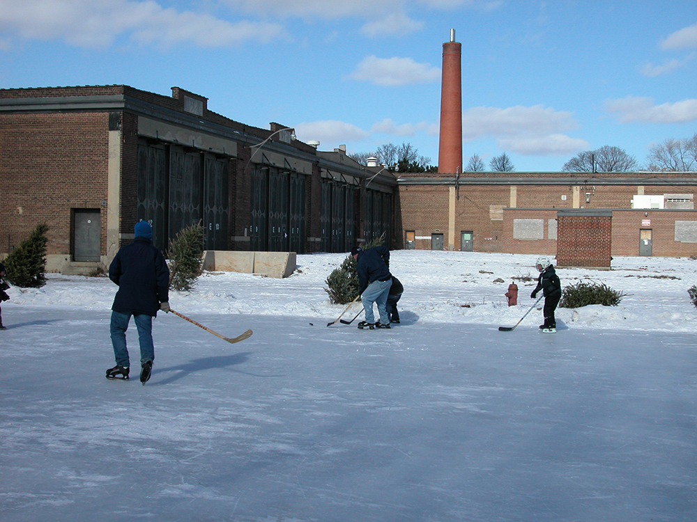 Hockey at Wychwood Barns.