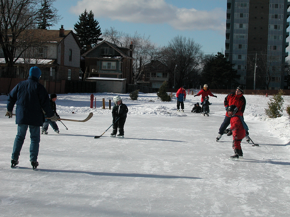 Hockey at Wychwood Barns.