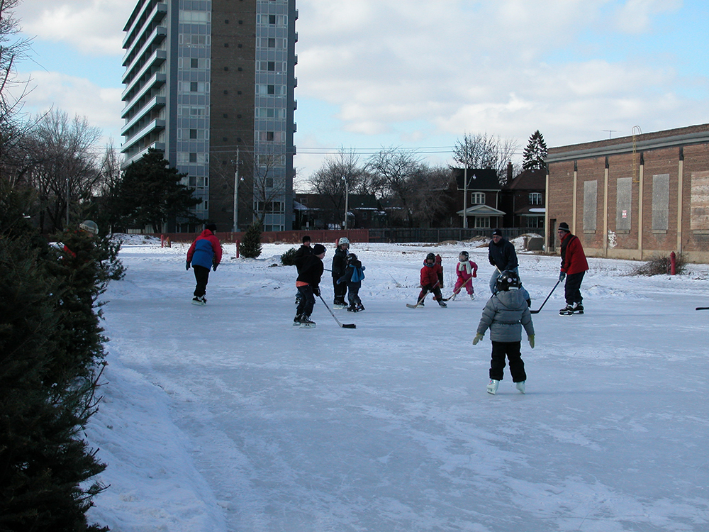 Skating at Winterfest.