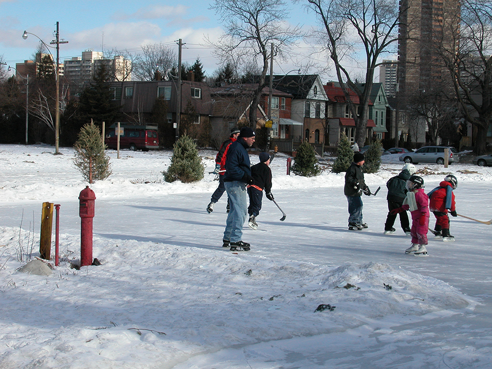 Skating at Winterfest.