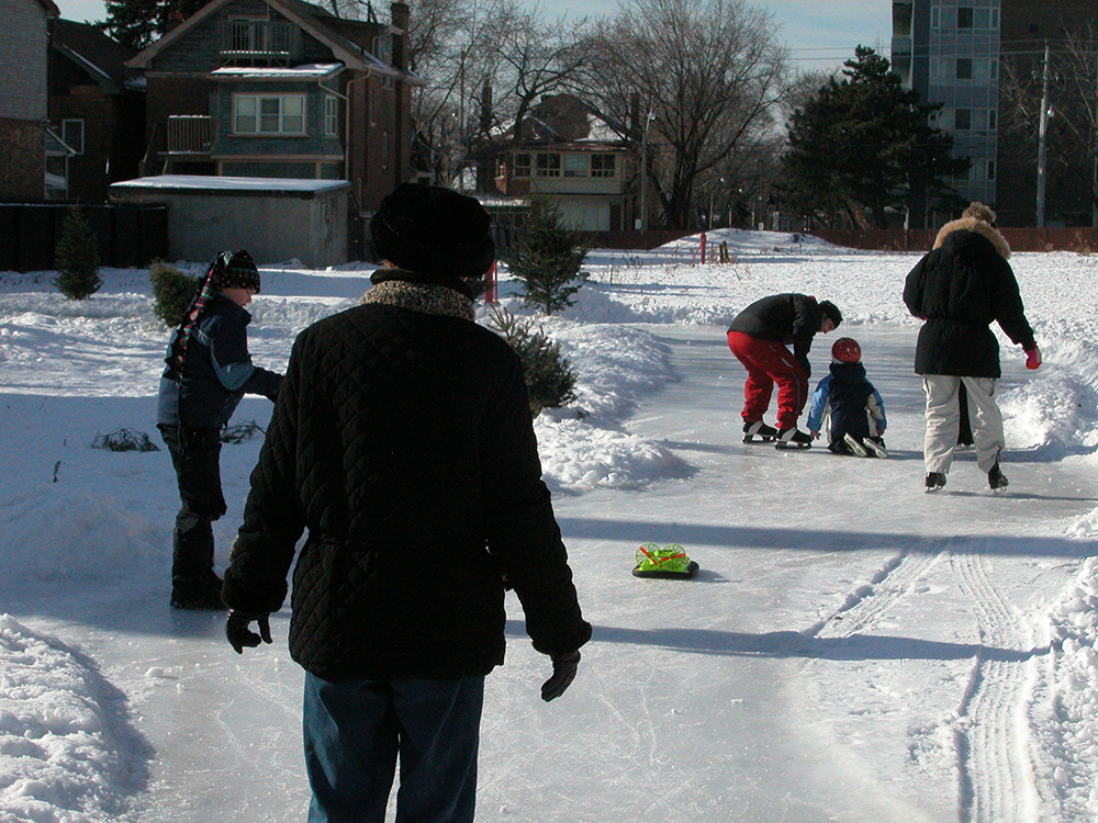 Skating at Winterfest.