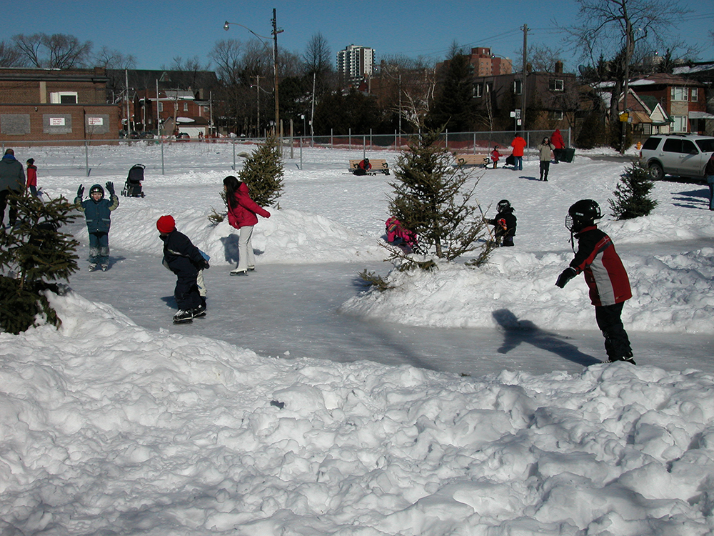Skating at Wychwood Barns.