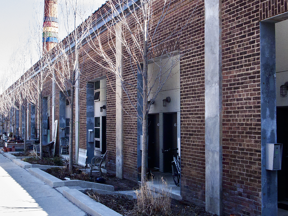 Wychwood Barns residences, north side.
