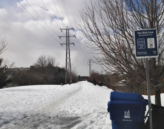 York Beltline Trail in Toronto.