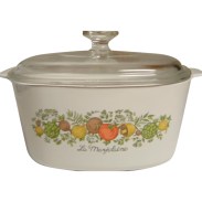 Covered  casserole dish.