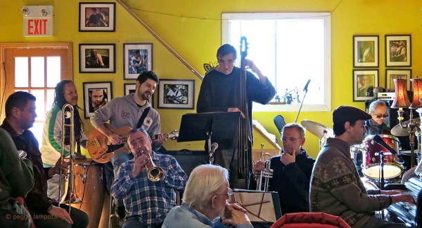 Morning jazz band at Ellington's in Toronto.