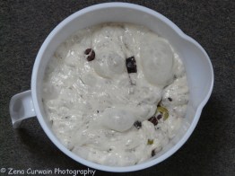 Olive bread dough.