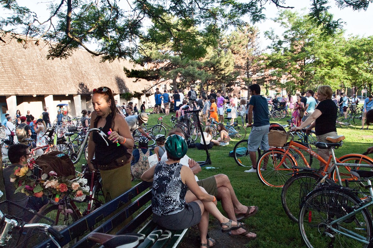 Gathering for Art Spin.