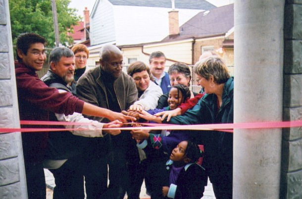 Community Totem ribbon cutting.