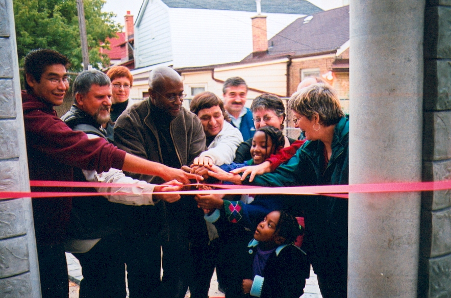 Community Totem ribbon cutting.