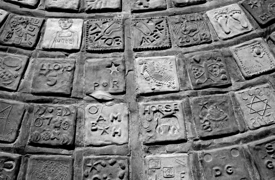 Some tiles in the Community Totem.