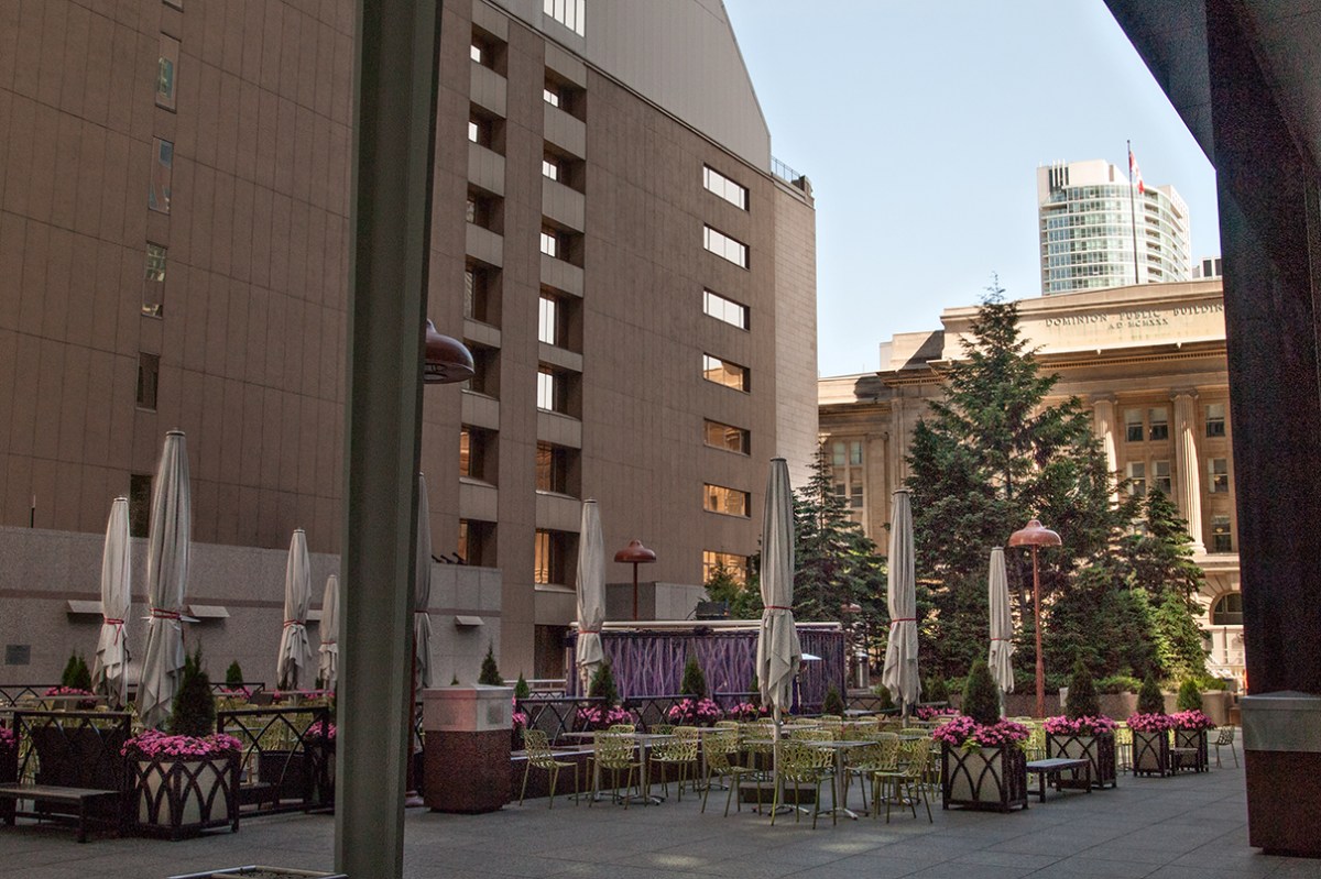 Brookfield Place wilderness terrace.
