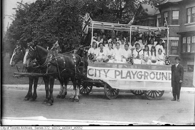 City Playground float in 1915 Labour Day parade.