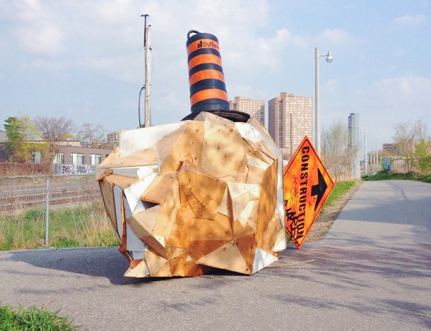 Art intervention on the Railpath.