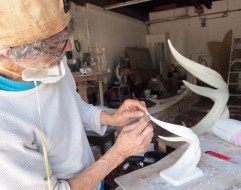 Scaling up sculpture.