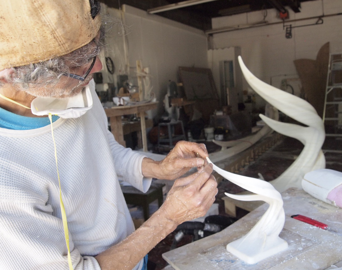 Scaling up sculpture.