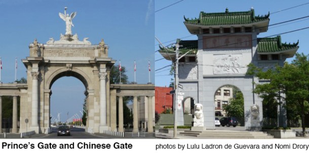 Prince's Gate and Chinese Gate in Toronto.