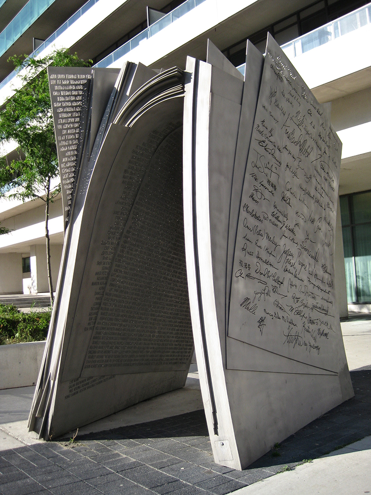 What's your name sculpture.