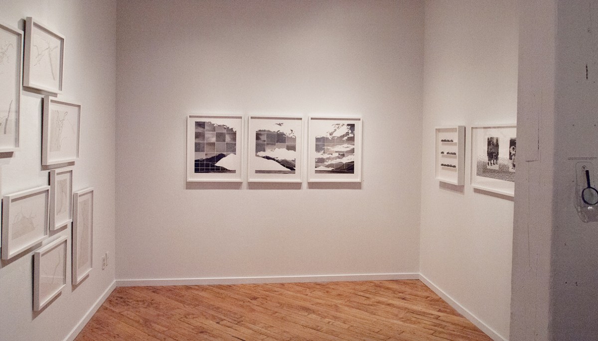 The Spaces Between installed in gallery.