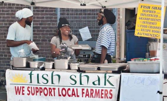 Fish Shak at market.