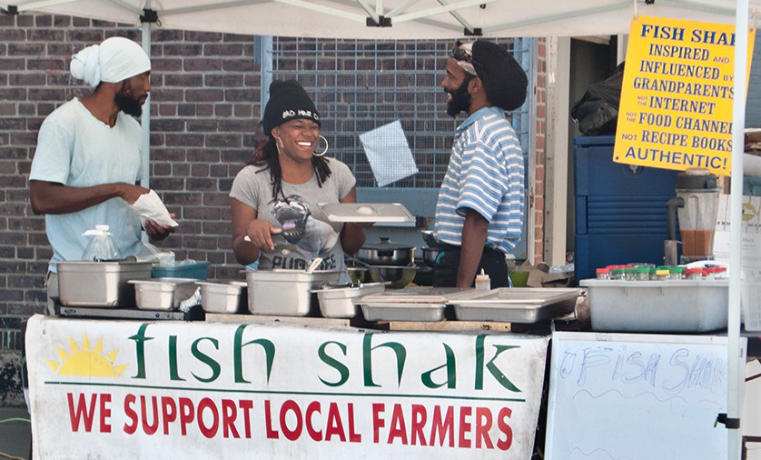 Fish Shak at market.