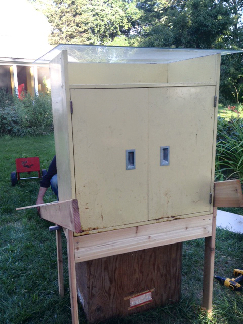 Bank cabinet becoming a dehydrator.