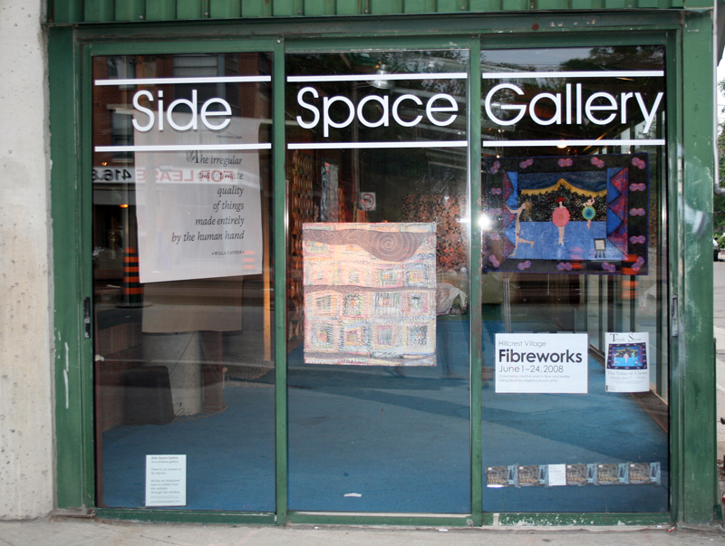 SideSpace Gallery storefront.