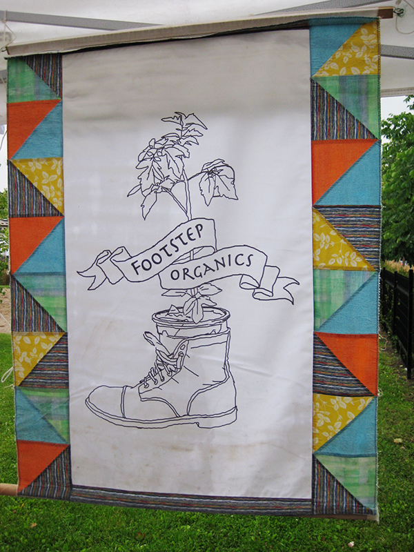 Footsteps Organic sign.