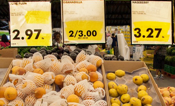 Fruits with signs cr