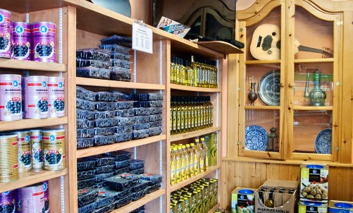 Guitar and groceries.