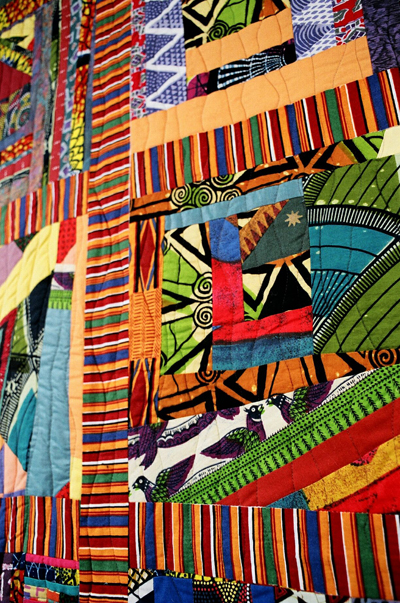 Harbour fabric art detail.