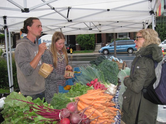 At Market with c;ustomer.