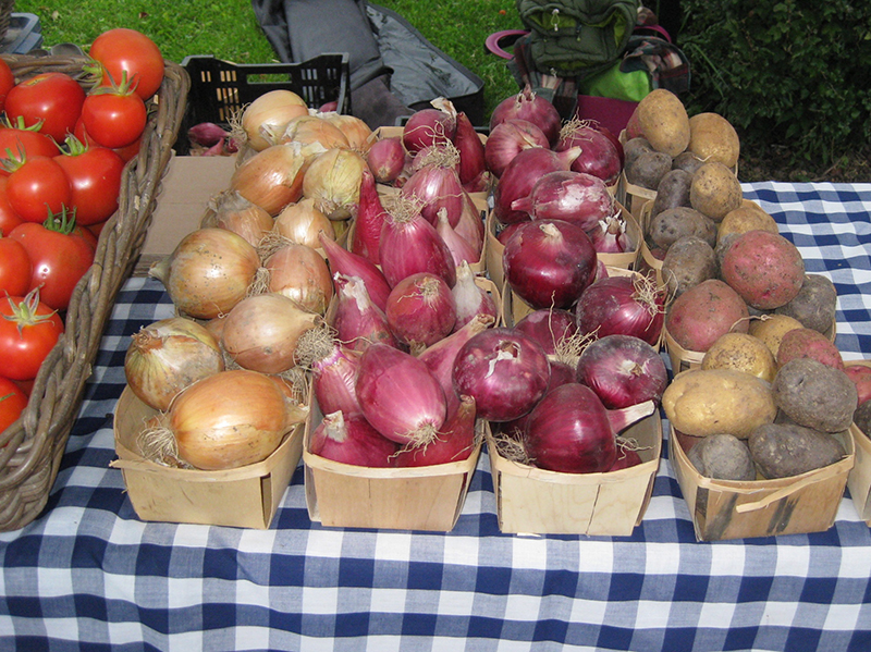 Onions and potatoes.