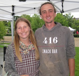Young farmers Paul and Shira.
