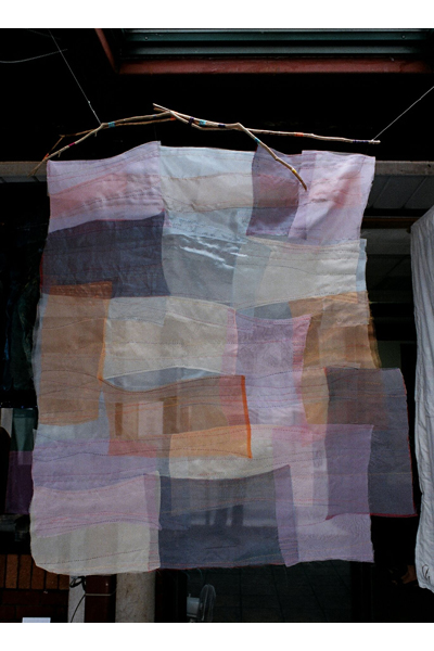 Fabric hanging by Stephanie Lever.
