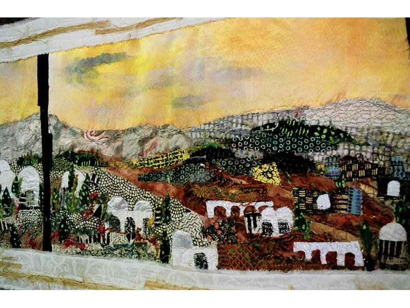 Torah curtain detail.