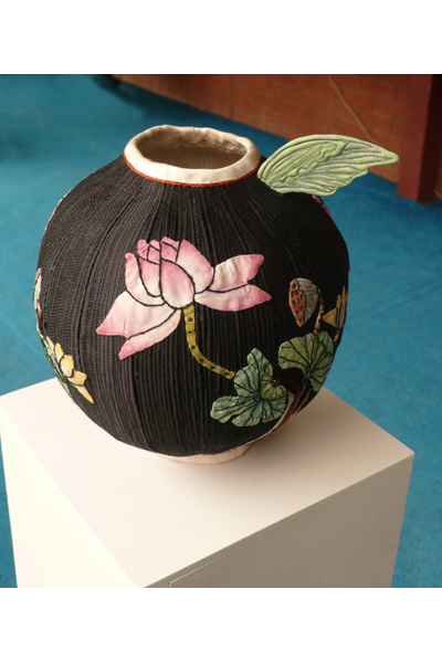 Fabric vase.