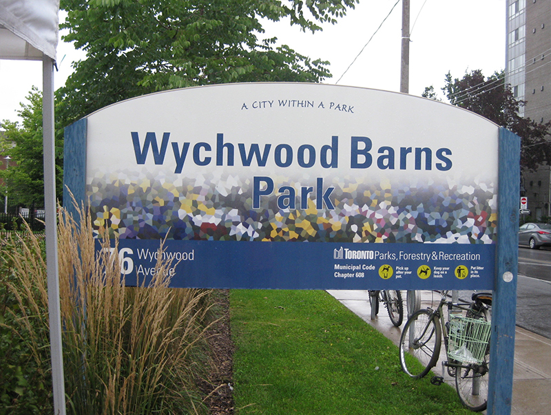 Wychwood Barns sign.
