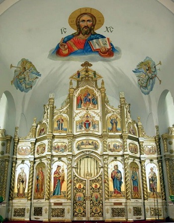 Iconostasis in the Ukrainian Orthodox Church of St Demetrius